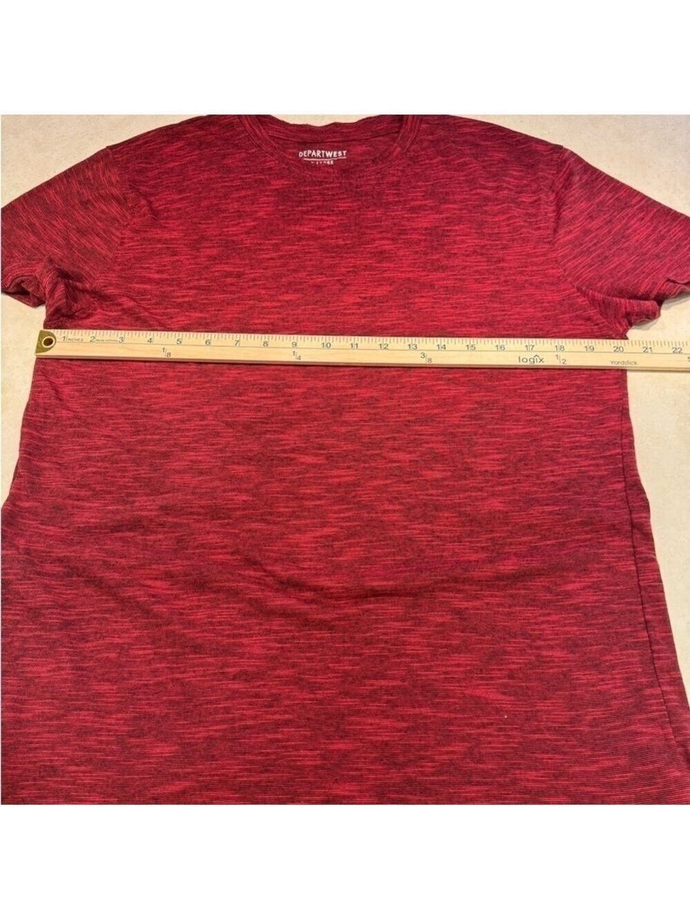 Buckle Departwest Red Heathered Shirt Mens XL - Picture 4 of 5